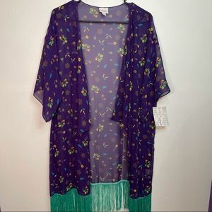NWT Large LuLaRoe Monroe Kimono Beach Cover up